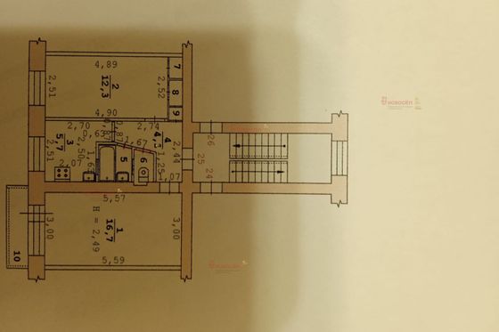 Продажа 2-комнатной квартиры 43,4 м², 2/5 этаж