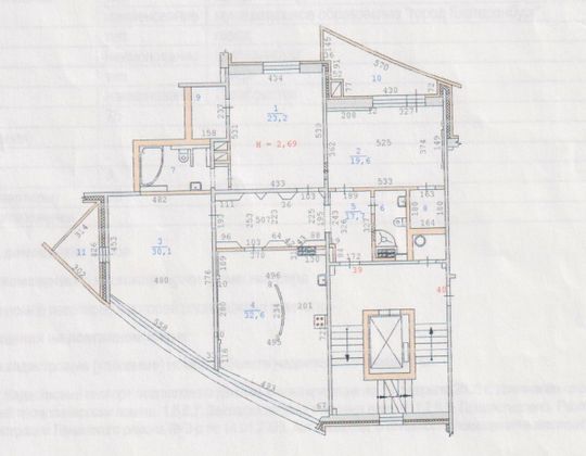 Продажа 3-комнатной квартиры 141 м², 3/9 этаж