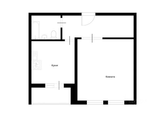 Продажа 1-комнатной квартиры 38,1 м², 6/18 этаж