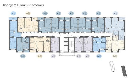 Продажа 1-комнатной квартиры 32 м², 12/25 этаж