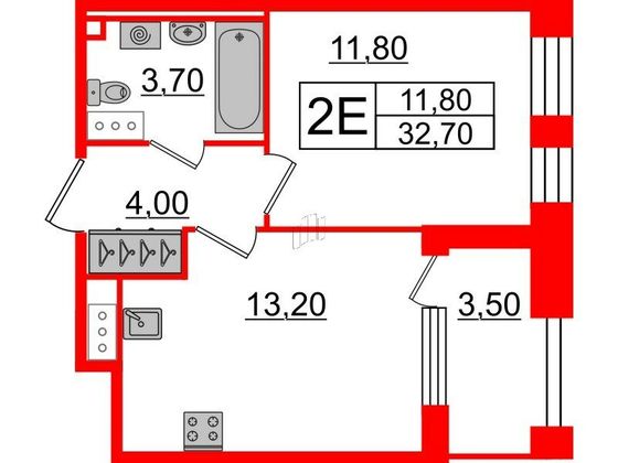Продажа 1-комнатной квартиры 32,7 м², 4/10 этаж
