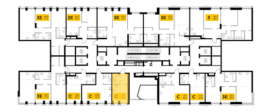 Продажа квартиры-студии 21,4 м², 6/33 этаж