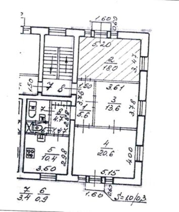 Продажа 3-комнатной квартиры 77,2 м², 4/4 этаж