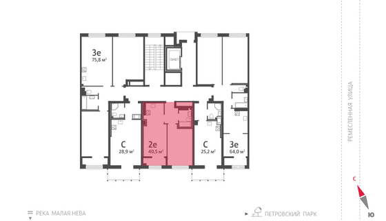 40,5 м², 1-комн. квартира, 6/8 этаж