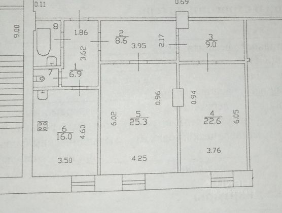 Продажа 2-комнатной квартиры 93,1 м², 3/4 этаж