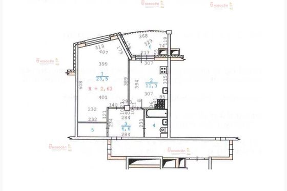 Продажа 1-комнатной квартиры 47,9 м², 3/16 этаж