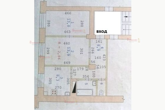Продажа 2-комнатной квартиры 48,9 м², 3/4 этаж