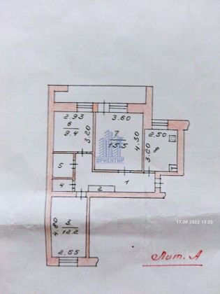 Продажа 3-комнатной квартиры 60 м², 3/9 этаж