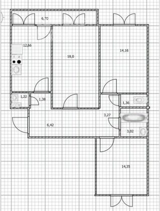 Продажа 3-комнатной квартиры 79 м², 15/16 этаж