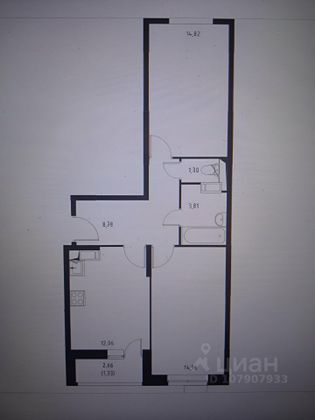 Продажа 2-комнатной квартиры 55 м², 16/18 этаж
