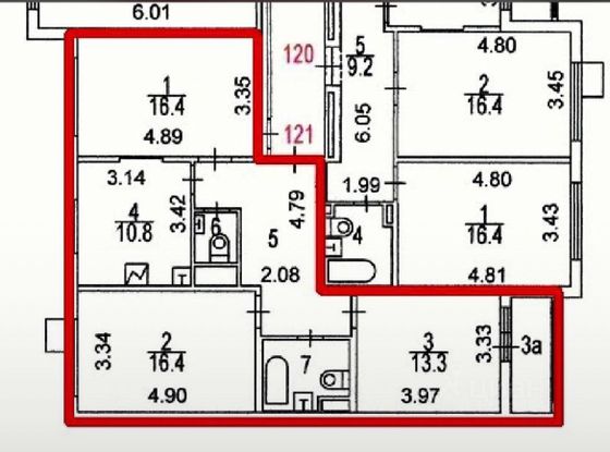 Продажа 3-комнатной квартиры 79 м², 3/8 этаж