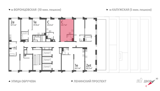 Продажа квартиры-студии 24,7 м², 18/58 этаж