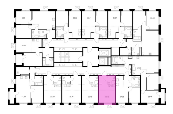 Продажа квартиры-студии 22,1 м², 8/10 этаж