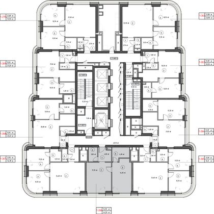 Продажа 1-комнатной квартиры 44,5 м², 29/53 этаж