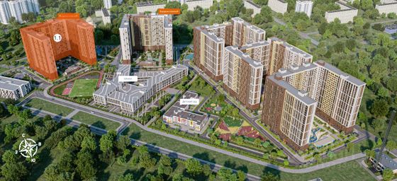 Продажа 1-комнатной квартиры 39,7 м², 8/25 этаж