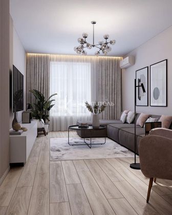 Продажа 1-комнатной квартиры 44,2 м², 7/17 этаж