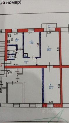 Продажа 3-комнатной квартиры 59,4 м², 4/5 этаж