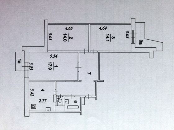 Продажа 3-комнатной квартиры 75 м², 9/17 этаж