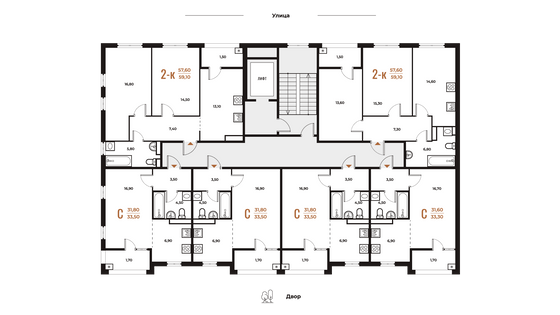 Продажа квартиры-студии 33,3 м², 5 этаж