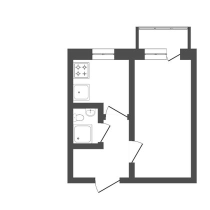 Продажа 1-комнатной квартиры 50 м², 1/8 этаж