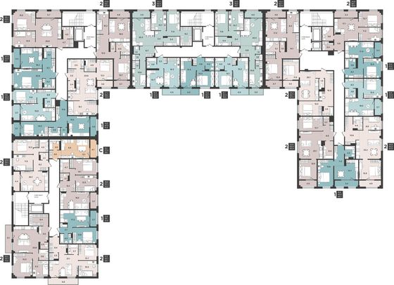 Продажа 3-комнатной квартиры 66,4 м², 5/12 этаж