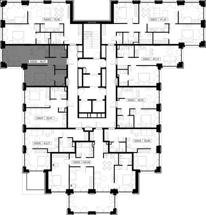 Продажа 1-комнатной квартиры 49 м², 6/15 этаж