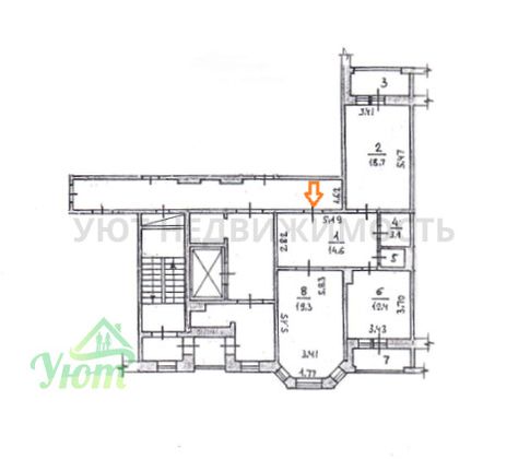Продажа 2-комнатной квартиры 69,3 м², 8/10 этаж