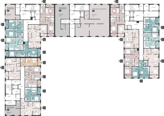 Продажа 2-комнатной квартиры 67,8 м², 1/12 этаж