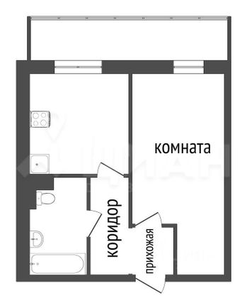 Продажа 1-комнатной квартиры 34 м², 9/9 этаж