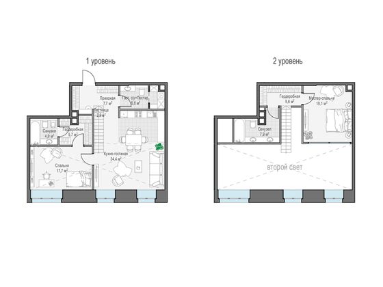 Продажа 1-комнатной квартиры 79,5 м², 1/6 этаж