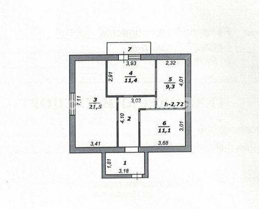 Продажа 2-комнатной квартиры 67,3 м², 2/2 этаж