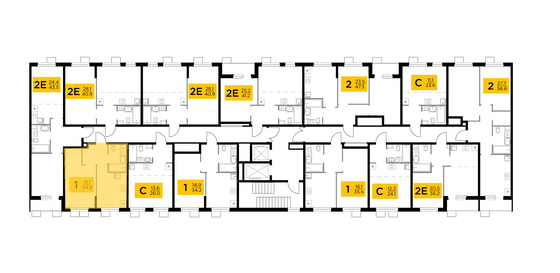 Продажа 1-комнатной квартиры 34,9 м², 4/15 этаж