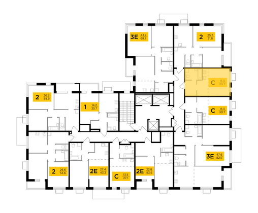 Продажа квартиры-студии 30,6 м², 2/24 этаж