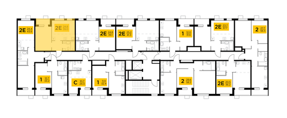 Продажа 2-комнатной квартиры 39 м², 6/15 этаж