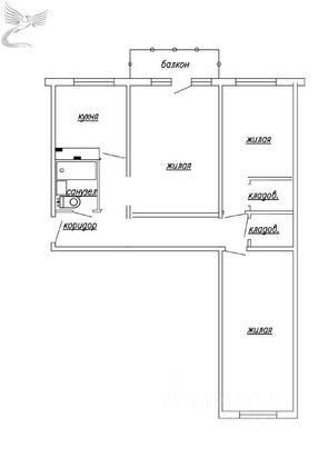 Продажа 3-комнатной квартиры 54 м², 5/5 этаж