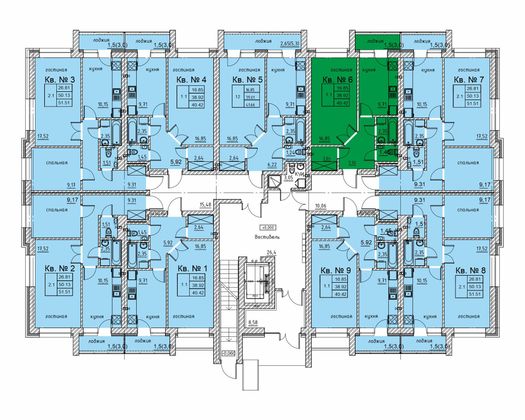 Продажа 1-комнатной квартиры 40,4 м², 1/5 этаж