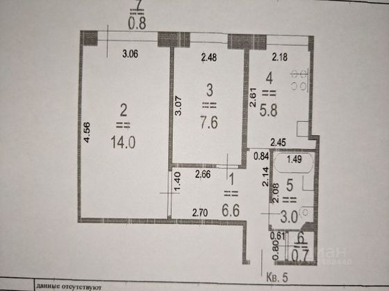 Продажа 2-комнатной квартиры 37,7 м², 2/9 этаж