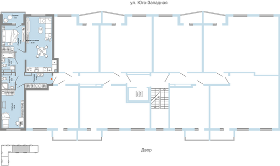 Продажа 3-комнатной квартиры 76 м², 4/9 этаж