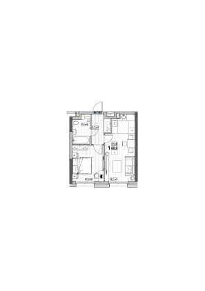 Продажа 1-комнатной квартиры 40 м², 2/24 этаж