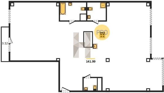 Продажа 3-комнатной квартиры 142,5 м², 10/17 этаж