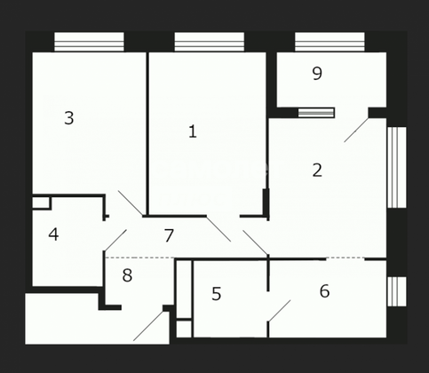 Продажа 3-комнатной квартиры 64,1 м², 5/9 этаж