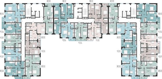 Продажа 2-комнатной квартиры 56 м², 15/16 этаж