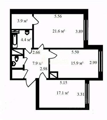 Продажа 2-комнатной квартиры 73,9 м², 1/8 этаж