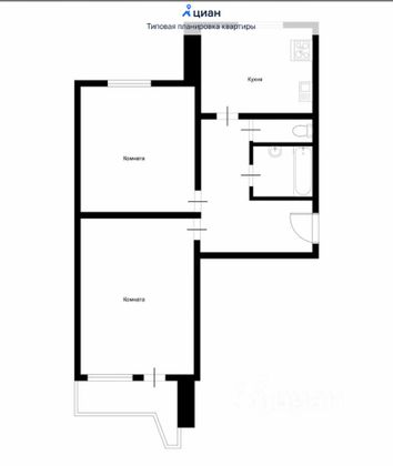 Продажа 2-комнатной квартиры 61 м², 3/14 этаж