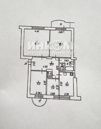 Продажа 4-комнатной квартиры 87,8 м², 5/5 этаж