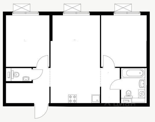 Продажа 2-комнатной квартиры 58,3 м², 20/27 этаж