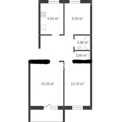 Продажа 3-комнатной квартиры 56 м², 4/5 этаж