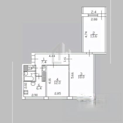 Продажа 3-комнатной квартиры 60,4 м², 4/9 этаж