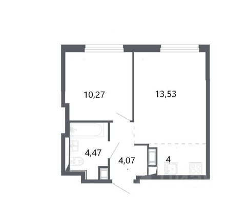 Продажа 2-комнатной квартиры 36,3 м², 14/17 этаж