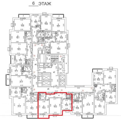 Продажа 2-комнатной квартиры 58,6 м², 6/22 этаж